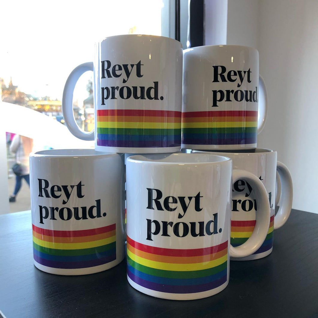 Reyt Proud Rainbow Mug - Yorkshire Mug - JAM Artworks