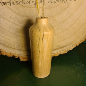 Bud Vase - Wood Turned Vase - Spalted Beech - What Wood Claire Do?
