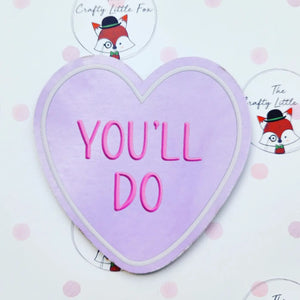 Heart Shaped Magnets - Disinterested Range - Lots of sayings to choose - The Crafty Little Fox