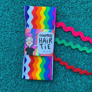 Wavy Rainbow hair ties - Adult and child sizes - Dawny's Sewing Room