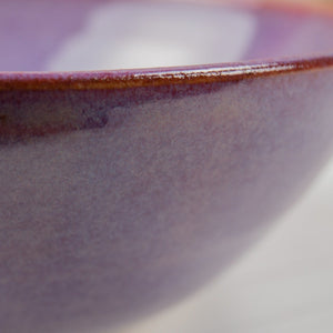 Ceramic Bowl - Purple - Thrown In Stone
