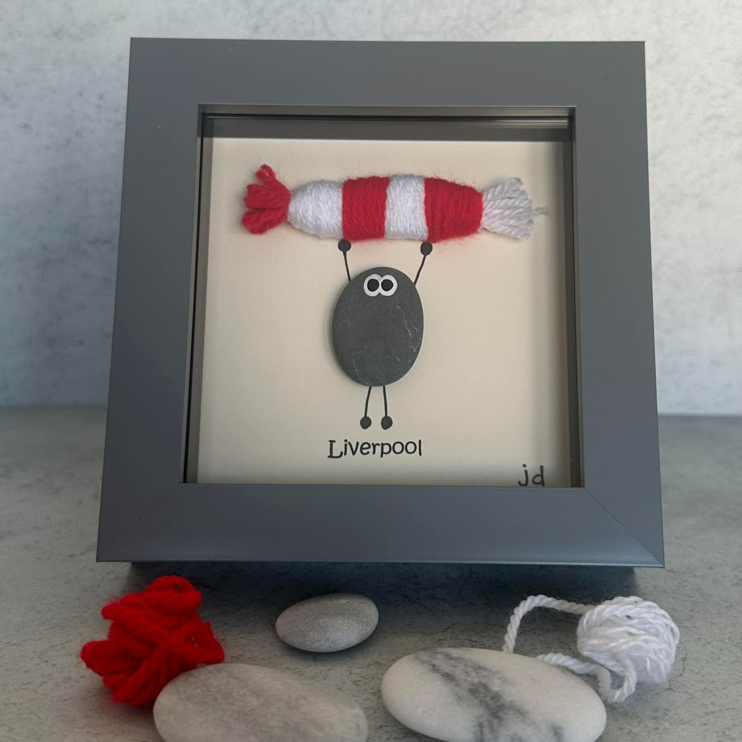 Liverpool FC Pebble Art Frame - Pebbled19 - Football Fans
