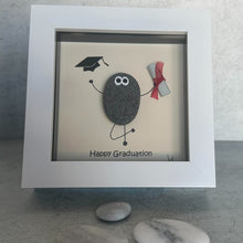 Load image into Gallery viewer, Happy Graduation - Pebble Art Frame - Pebbled19
