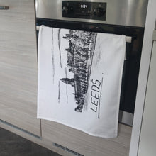Load image into Gallery viewer, Leeds Skyline Tea Towel - Christopher Walster
