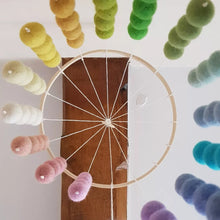 Load image into Gallery viewer, Spring time Cascading Felt Ball Mobile - Useless Buttons
