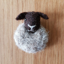 Load image into Gallery viewer, Suffolk Sheep - Needle Felted Brooch - Useless Buttons
