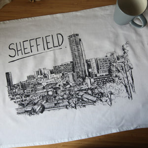 Sheffield Skyline Tea Towel - Christopher Walster