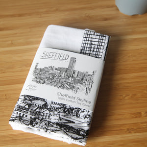 Sheffield Skyline Tea Towel - Christopher Walster