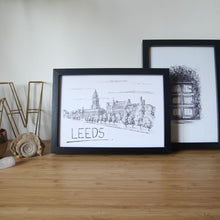 Load image into Gallery viewer, Leeds Skyline Art Print - A3 size - Christopher Walster
