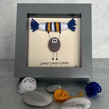 Load image into Gallery viewer, Leeds United Pebble Art Frame - Leeds! Leeds! Leeds! - Pebbled19 - Football Fans
