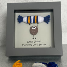 Load image into Gallery viewer, Leeds United Pebble Art Frame - Marching On Together - Pebbled19 - Football Fans
