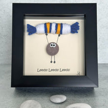 Load image into Gallery viewer, Leeds United Pebble Art Frame - Leeds! Leeds! Leeds! - Pebbled19 - Football Fans
