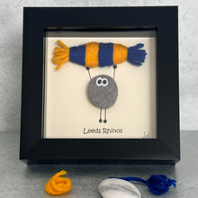 Load image into Gallery viewer, Leeds Rhinos Pebble Art Frame - Pebbled19 - Rugby Fans
