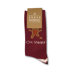 Oh Snap Gingerbread Man Socks - Unisex socks - Urban Eccentric - Christmas Socks