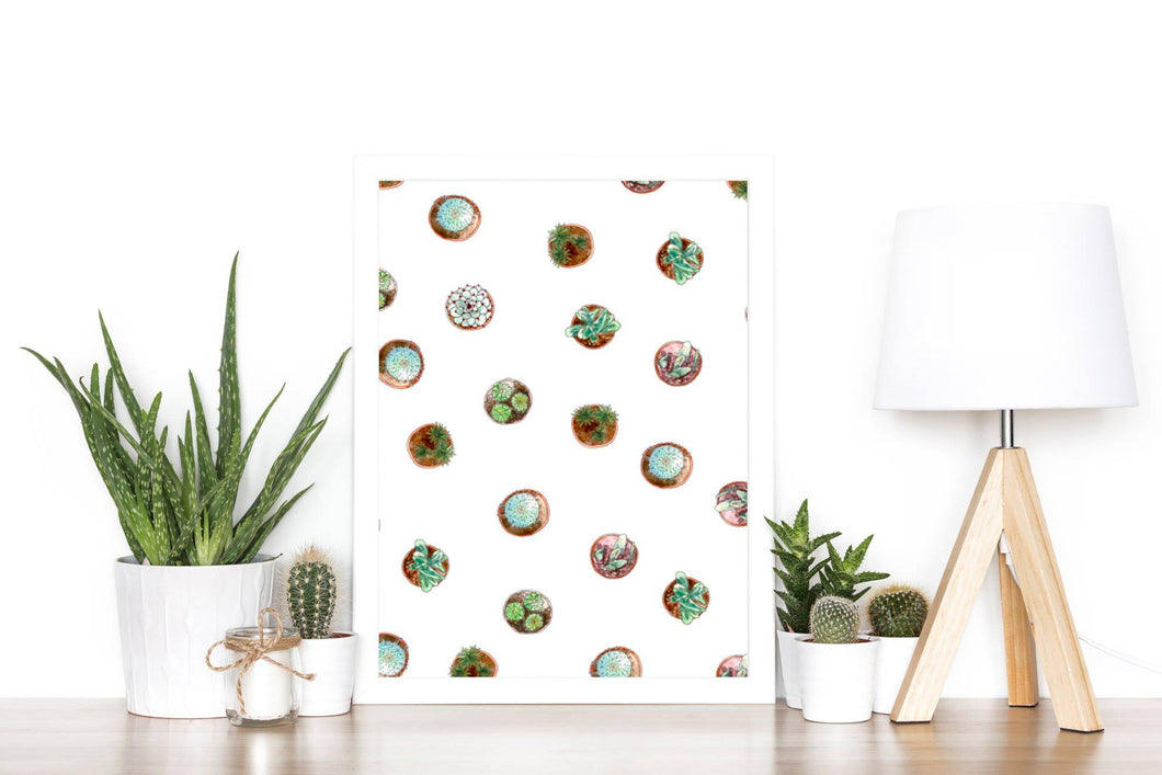 Plant print - cactus - plant lovers - A4 print - I Heart Henry