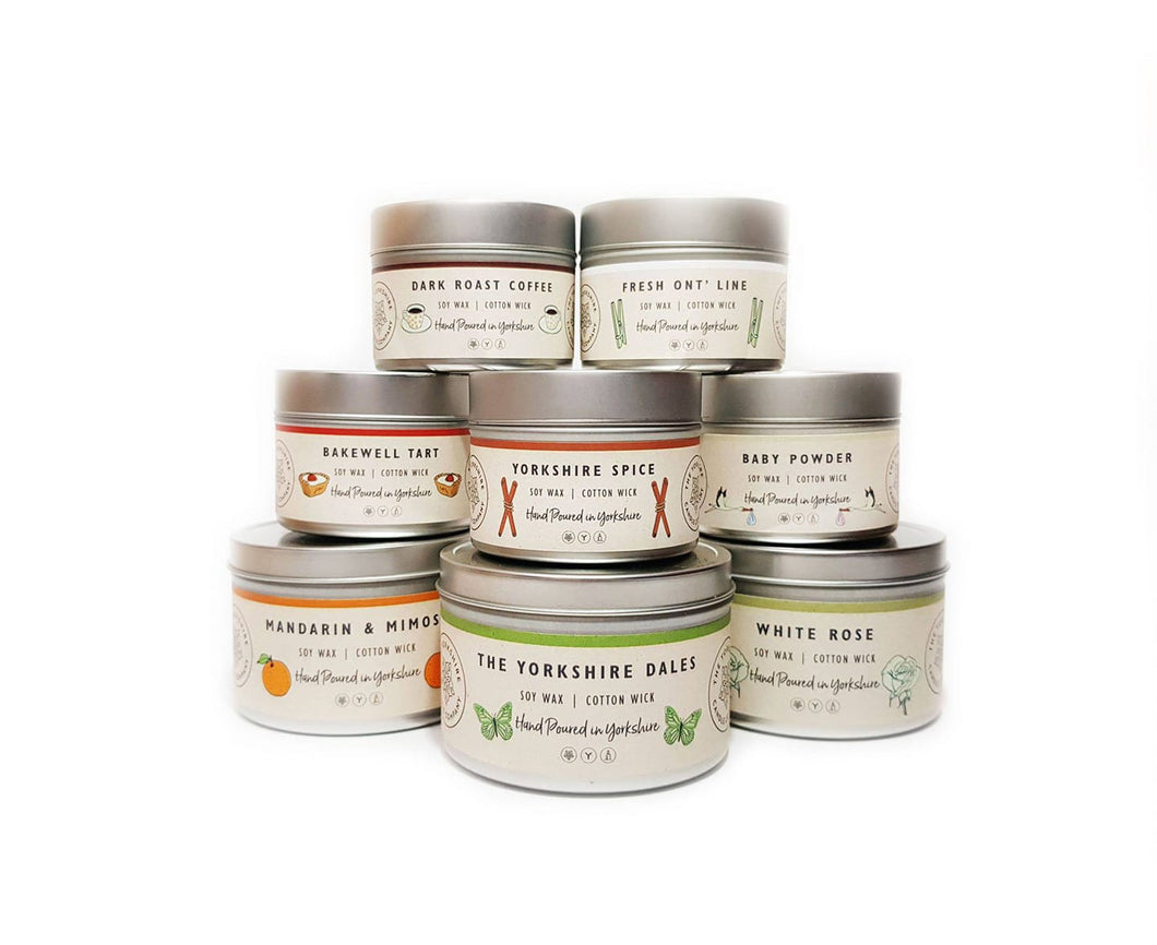 Candle - Plum and Rhubarb - hand poured soy wax candles - The Yorkshire Candle Company Ltd