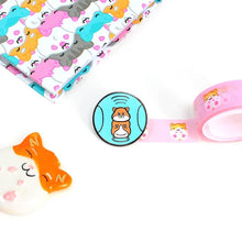 Load image into Gallery viewer, Happy in my own little world - Hamster, Guinea Pig - Enamel Pin - Innabox - self care
