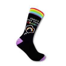 Load image into Gallery viewer, I can&#39;t even think straight Socks - Unisex socks - Urban Eccentric -Rainbow Socks
