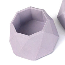Load image into Gallery viewer, Mini Geometric Jesmonite Planter - Lilac - Nine Angels
