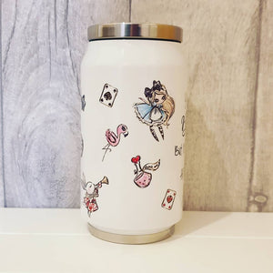 Alice in Wonderland Thermal Drinks Can - The Crafty Little Fox - Eco friendly gift