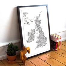 Load image into Gallery viewer, Map of the British Ales Print - Rich Storey Designs
