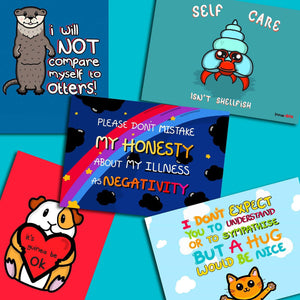 I will not compare myself to Otters - motivational postcard - Innabox