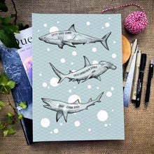 Load image into Gallery viewer, Sharks of the World - A4 Print - MountainManDraws
