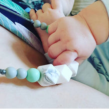 Load image into Gallery viewer, Teething Necklace - Dalston - Geometric Bead Teething Jewellery - East London Baby Co - Baby gift
