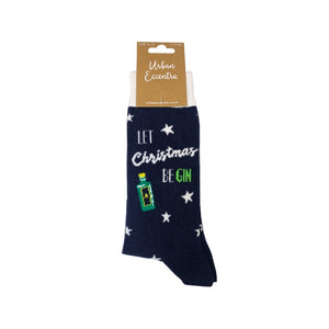 Let Christmas Be Gin Socks - Unisex socks - Urban Eccentric - Christmas Socks