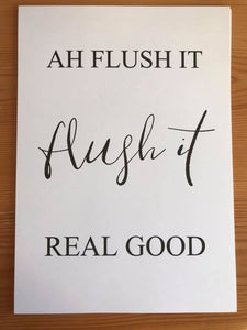 Flush it real good A4 print - Home decor - I Heart Henry