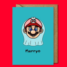 Load image into Gallery viewer, Marryo Wedding card - Super Mario Brothers - Innabox - Puns
