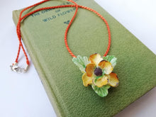 Load image into Gallery viewer, Vintage China Flowers Necklace - Urban Magpie - statement china jewellery
