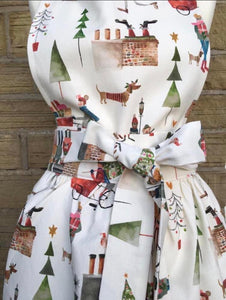 Apron - Christmas Print - Kitsch-ina - Retro style pinny