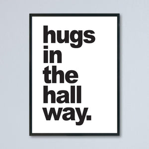 Hugs in the Hallway - A4 Print - lots of colours - JAM Artworks