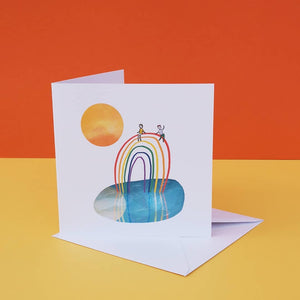 Rainbow greetings card - Illustrator Kate