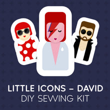 Load image into Gallery viewer, Bowie inspired DIY Plushie sewing kit - Munchquin
