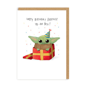 Happy Birthday Brother - Baby Yoda Card - OHHDeer