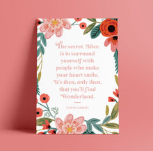 Load image into Gallery viewer, Alice in Wonderland Print - A4 - Blush and Blossom
