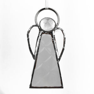 Birthstone Angel - April/Diamond - Stained Glass Decoration - GlassHouse Design
