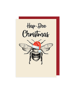 Hap-Bee Christmas - Bee Christmas card - Hello Sweetie