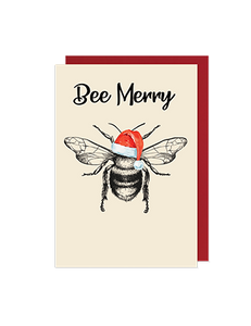 Bee Merry - Bee Christmas card - Hello Sweetie