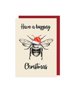 Have a Buzzing Christmas - Bee Christmas card - Hello Sweetie