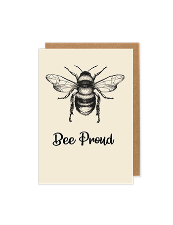 Bee Proud - greetings card - Hello Sweetie