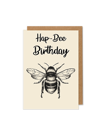 Hap-Bee Birthday - greetings card - Hello Sweetie