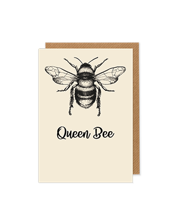 Queen Bee - greetings card - Hello Sweetie