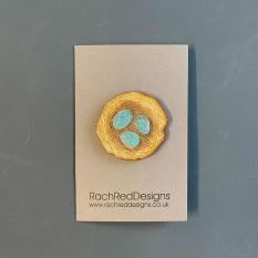 Wooden Laser Cut Brooches - Rach Red Designs