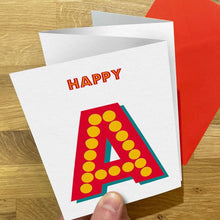 Load image into Gallery viewer, Happy Birthday Grumpy Arse - Concertina Greetings Card - Brainbox Candy
