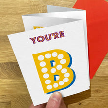 Load image into Gallery viewer, You&#39;re simply the best - Concertina Greetings Card - Brainbox Candy
