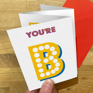 You're simply the best - Concertina Greetings Card - Brainbox Candy