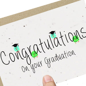 Wildflower Seed Plantable Greetings Card - Congratulations on your Graduation - Eco Friendly Cards